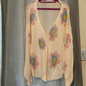 Floral lightweight cardigan
